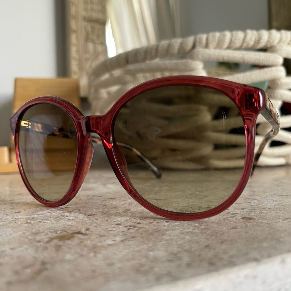 Givenchy Round Ladies Sunglasses maroon gv 7107/s - Picture 3 of 6